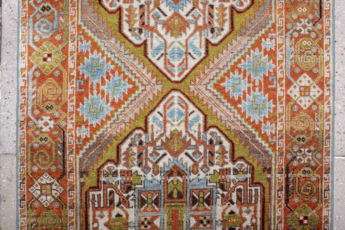Vintage Afshar Runner Rug (2' x 6')